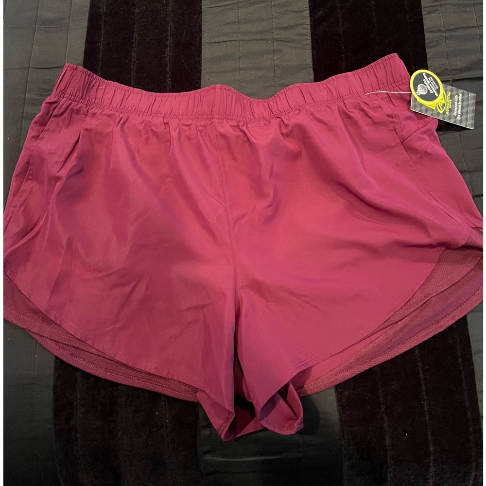 Athletic Works running shorts burgundy size XXL (20)